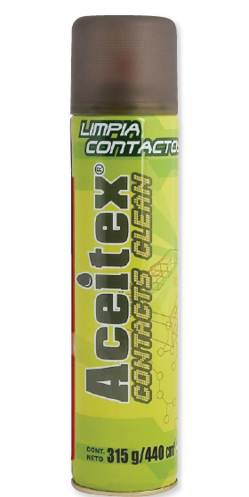 Aceite Spray Limpiador de Contactos. 15.2 onz. Para equipos electronicos.